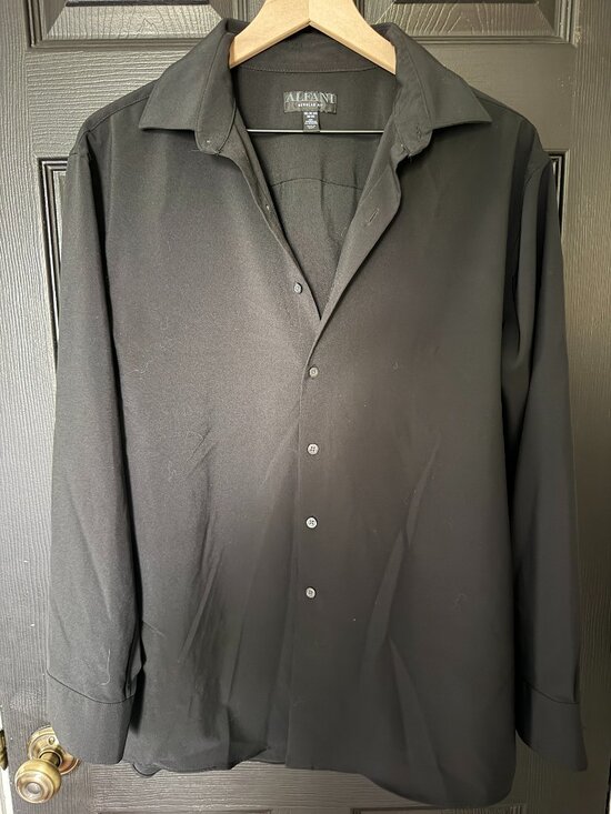 Alfani Other - Mens Alfani Long Sleeve Dress Shirt 16-16 1/2 Regular Fit 32-33 Black